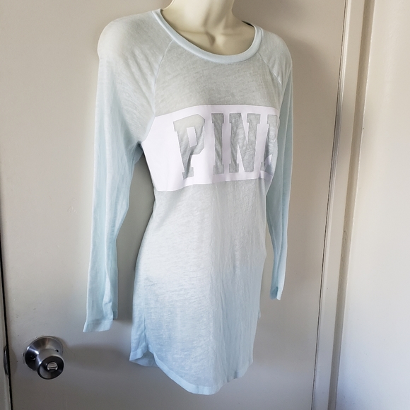 PINK Victoria's Secret Light Blue Shirt - Picture 2 of 6